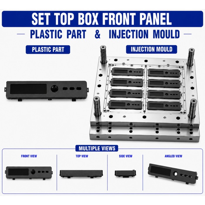 Set Top Box Plastic Front Panel Mould and Moulding Service