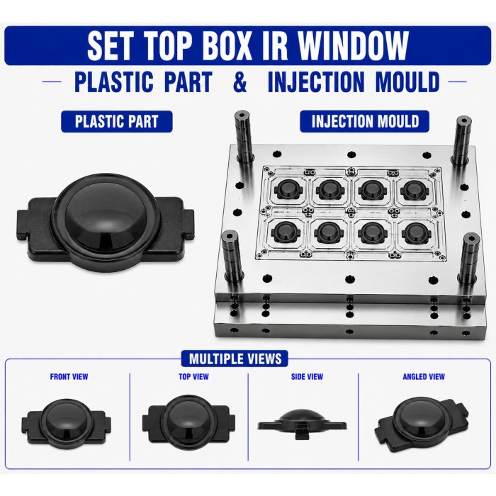 Set Top Box Plastic IR Window Mould and Moulding Service