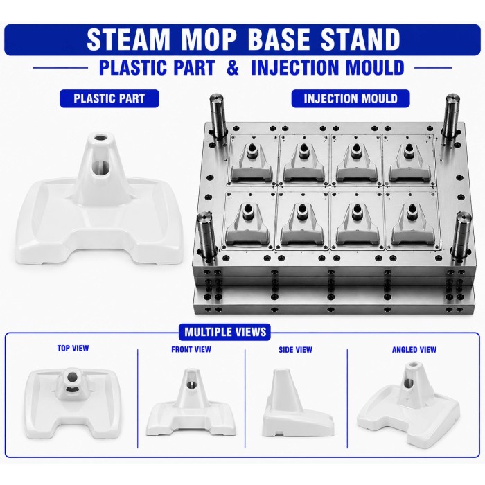 Steam Mop Plastic Base Stand Mould and Moulding Service