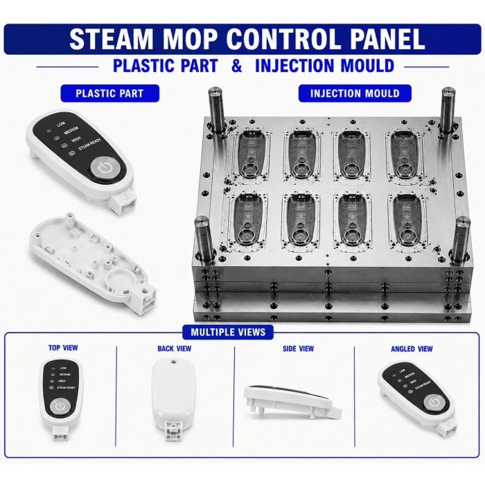 Steam Mop Plastic Control Panel Mould and Moulding Service