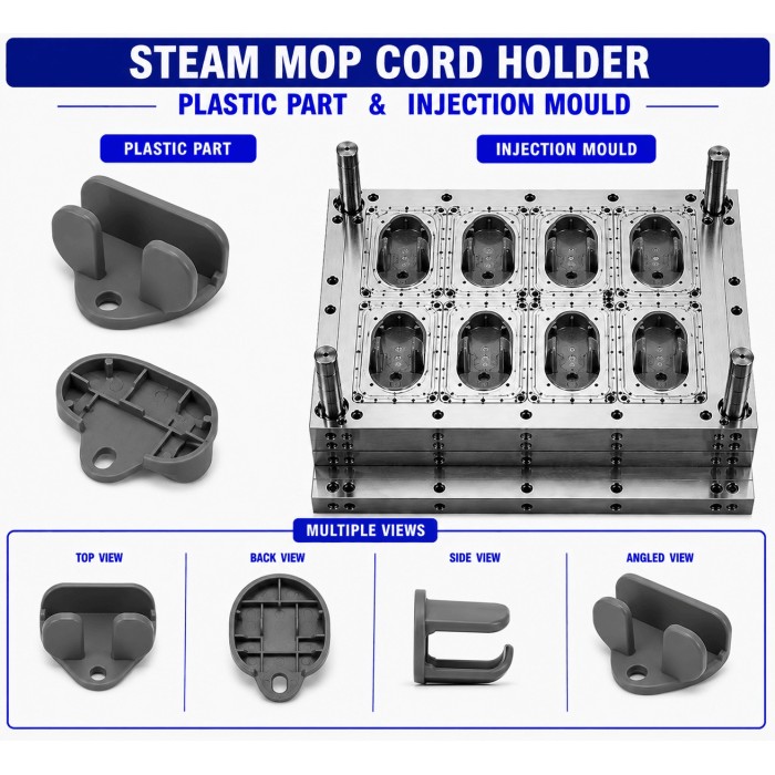 Steam Mop Plastic Cord Holder Mould and Moulding Service
