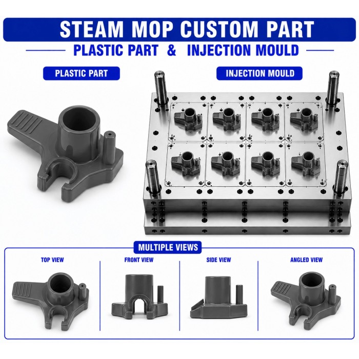 Steam Mop Plastic Custom Part Mould and Moulding Service
