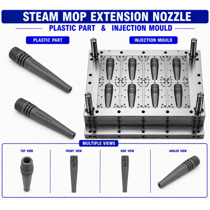 Steam Mop Plastic Extension Nozzle Mould and Moulding Service