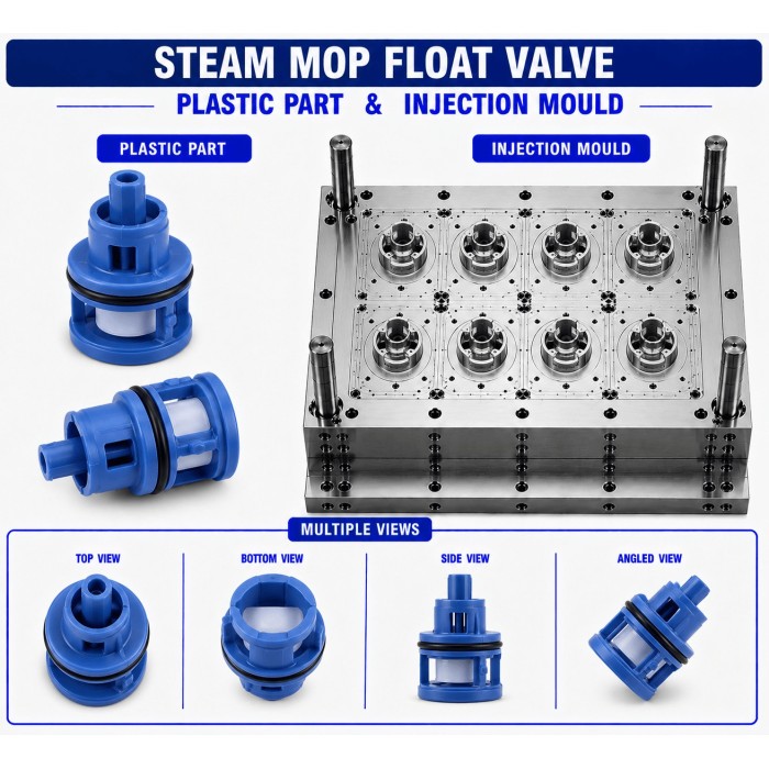Steam Mop Plastic Float Valve Mould and Moulding Service