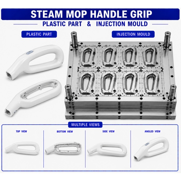 Steam Mop Plastic Handle Grip Mould and Moulding Service