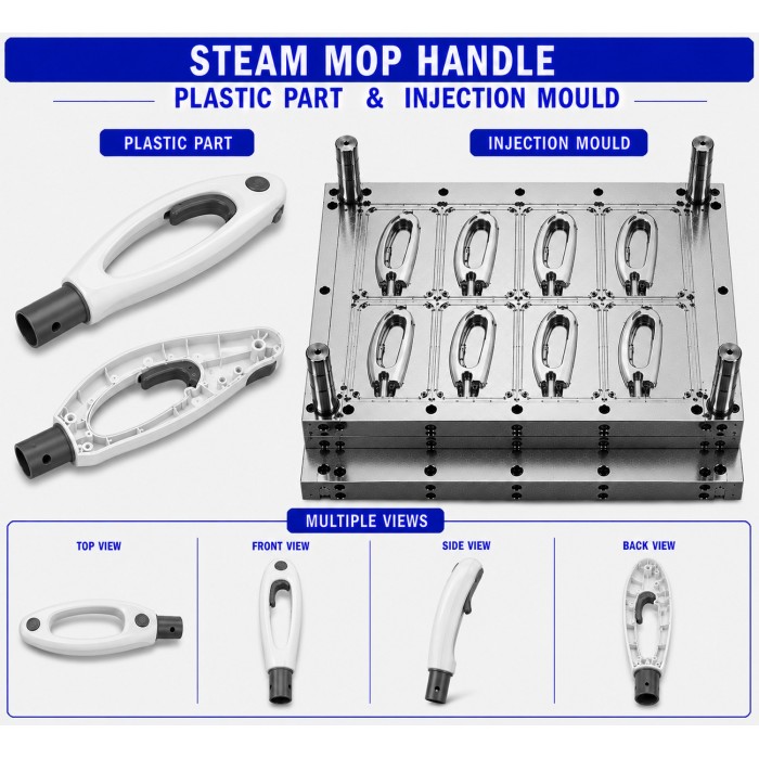 Steam Mop Plastic Handle Mould and Moulding Service