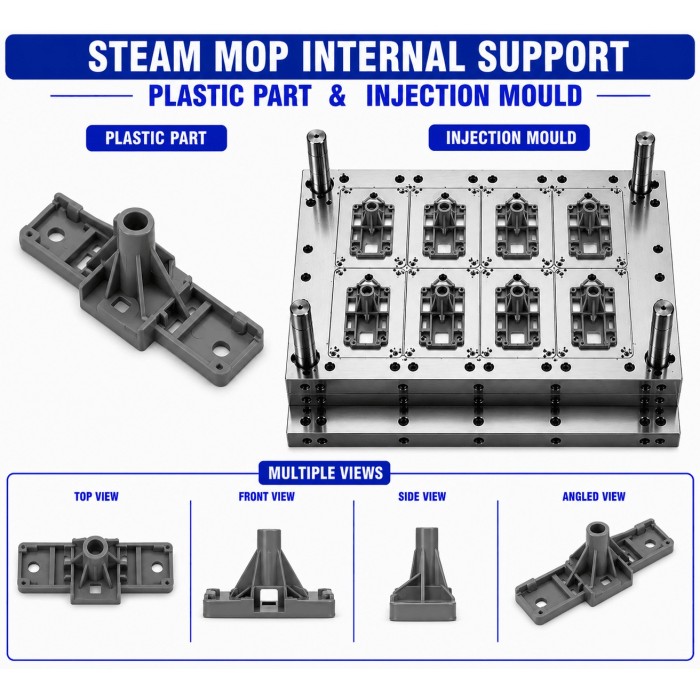 Steam Mop Plastic Internal Support Mould and Moulding Service