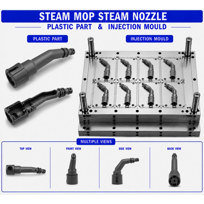 Steam Mop Plastic Steam Nozzle Mould and Moulding Service Steam Mop Plastic Steam Nozzle Mould and Moulding Service