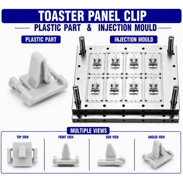 Toaster Plastic Panel Clip Mould and Moulding Services Toaster Plastic Panel Clip Mould and Moulding Services