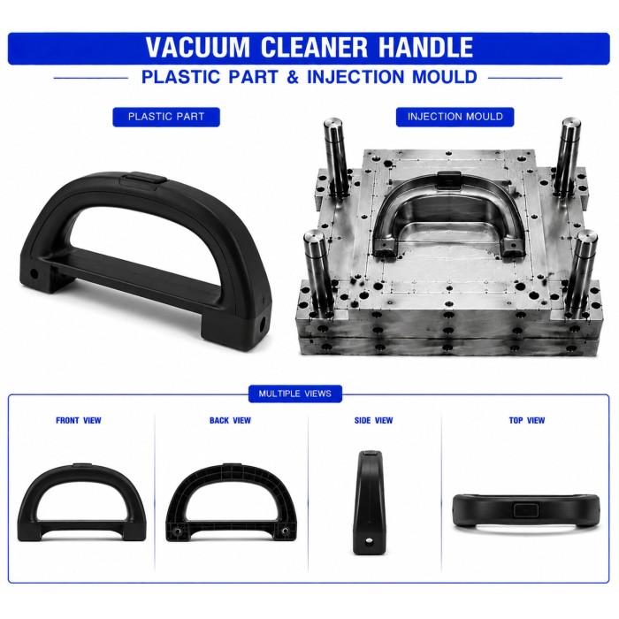 Vacuum Cleaner Plastic Handle 