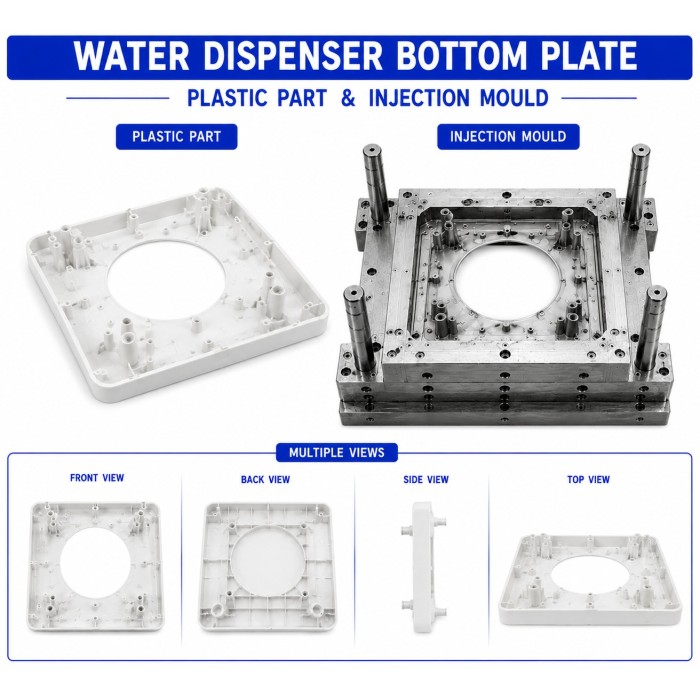 Water Dispenser Plastic Bottom Plate