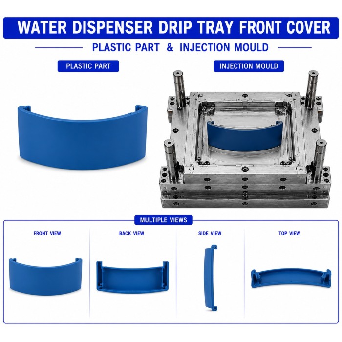 Water  Dispenser Plastic Drip Tray Front Cover 