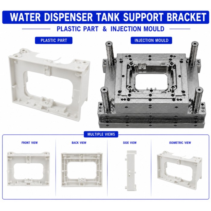 Water Dispenser Plastic Tank Support Bracket 