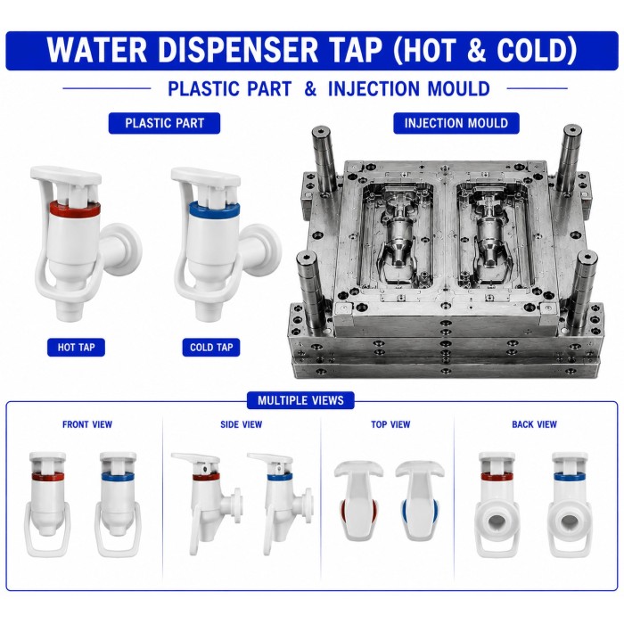 Water Dispenser Plastic Tap 