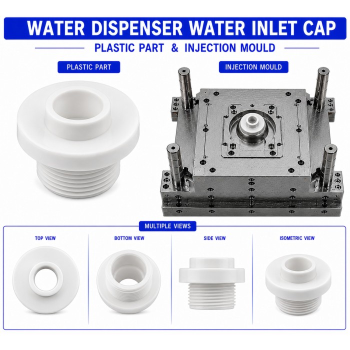 Water Dispenser Plastic Water Inlet Cap