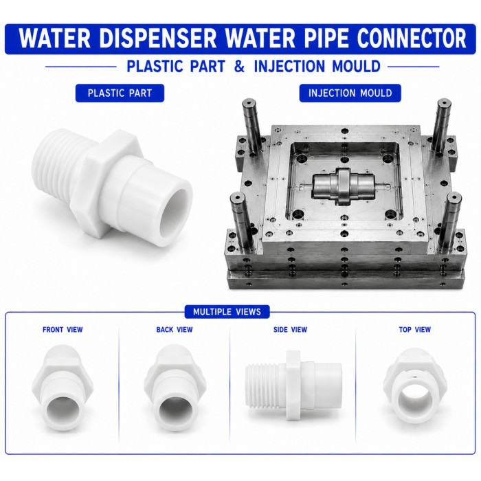 Water Dispenser Plastic Water Pipe Connector