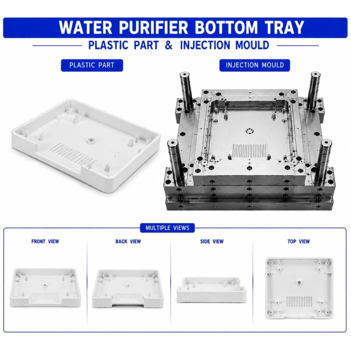 Water Purifier Plastic Bottom Tray