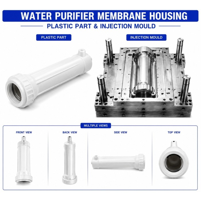 Water Purifier Plastic Membrane Housing