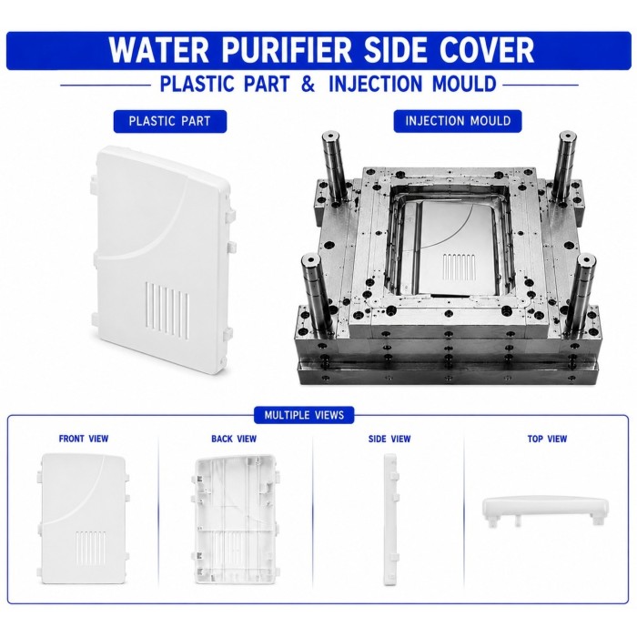 Water Purifier Plastic Side Cover 