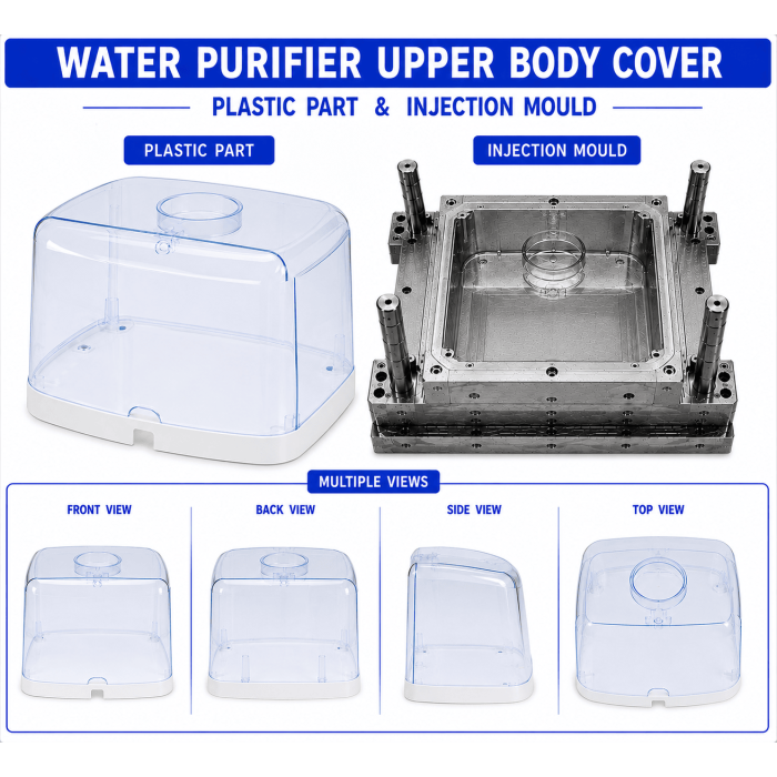 Water Purifier Plastic Upper Body Cover