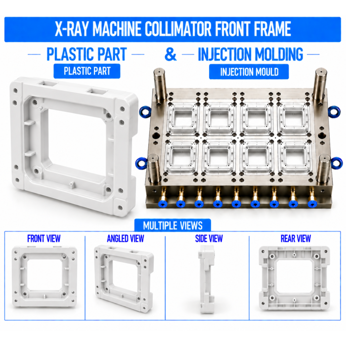 X-Ray Machine Plastic Collimator Front Frame Mould and Moulding Service