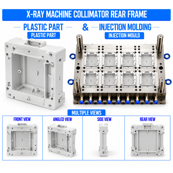 X-Ray Machine Plastic Collimator Rear Frame Mould and Moulding Service