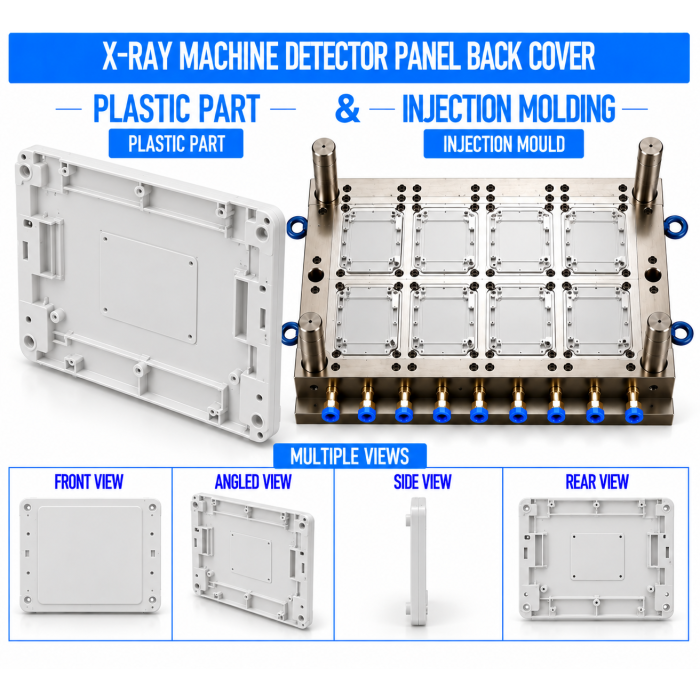 X-Ray Machine Plastic Detector Panel Back Cover Mould and Moulding Service