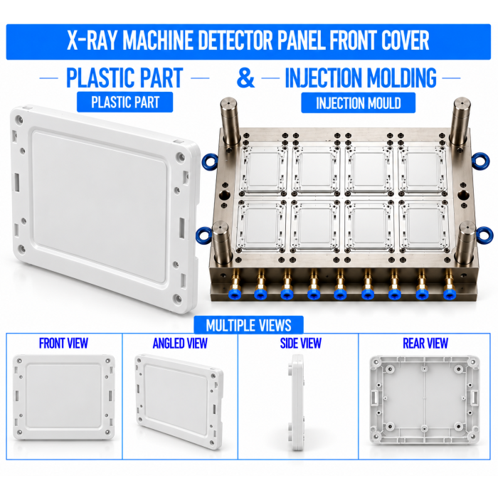 X-Ray Machine Plastic Detector Panel Front Cover Mould and Moulding Service
