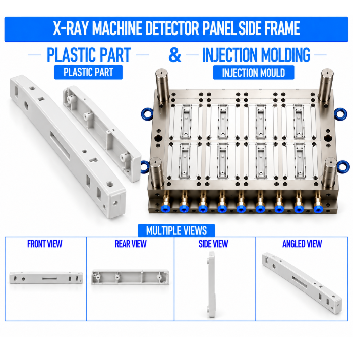 X-Ray Machine Plastic Detector Panel Side Frame Mould and Moulding Service