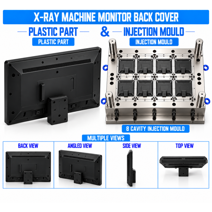 X-Ray Machine Plastic Monitor Back Cover Mould and Moulding Service