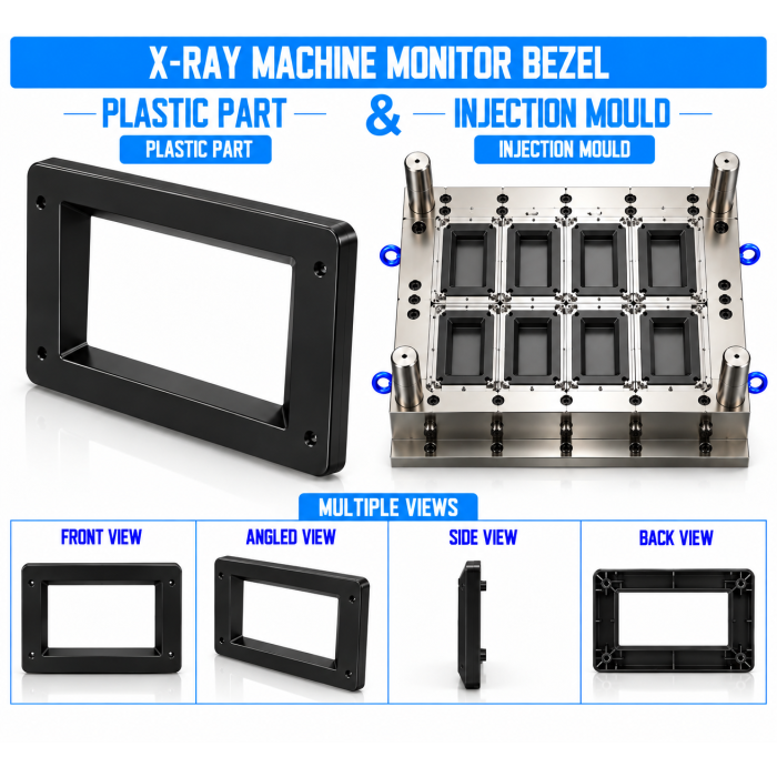 X-Ray Machine Plastic Monitor Bezel Mould and Moulding Service