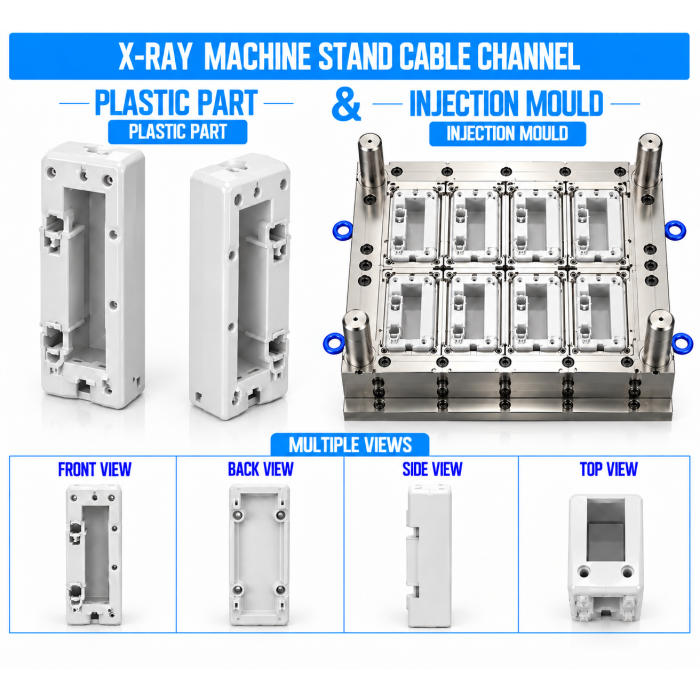 X-Ray Machine Plastic Stand Cable Channel Mould and Moulding Service