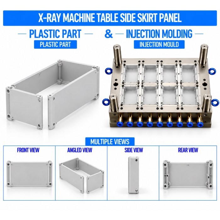 X-Ray Machine Plastic Table Side Skirt Panel Mould and Moulding Service