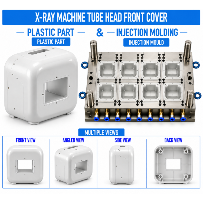 X-Ray Machine Plastic Tube Head Front Cover Mould and Moulding Service