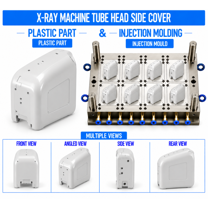 X-Ray Machine Plastic Tube Head Side Cover Mould and Moulding Service