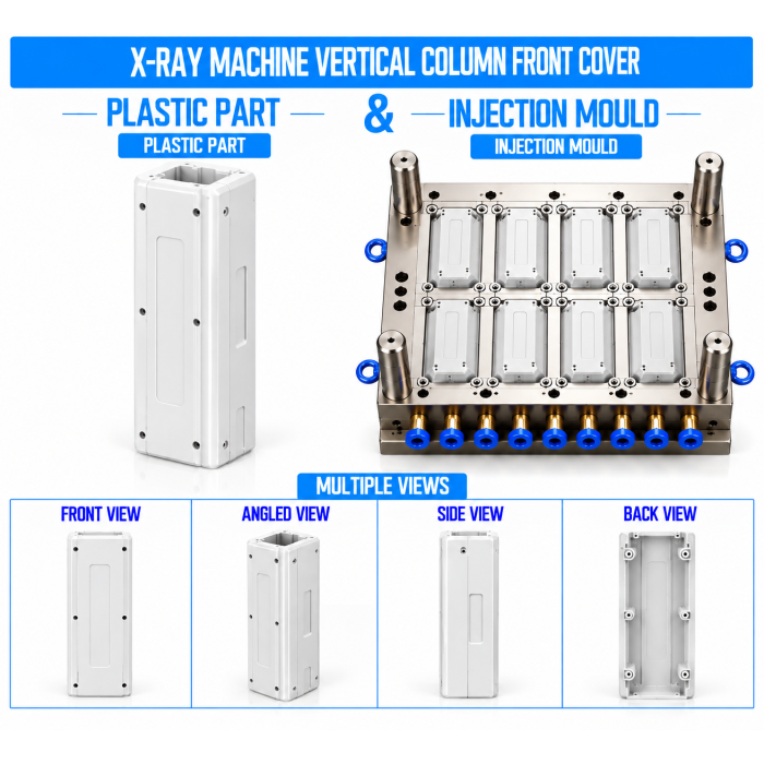 X-Ray Machine Plastic Vertical Column Front Cover Mould and Moulding Service