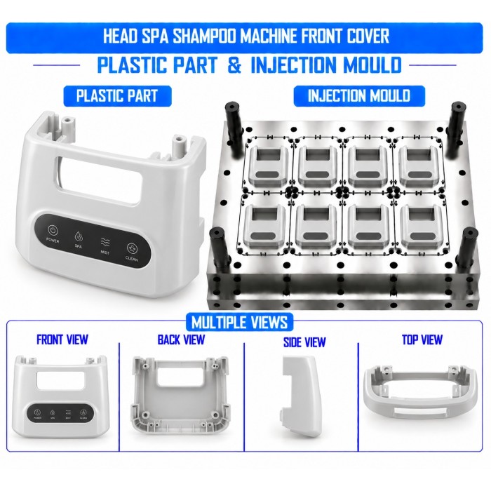Head Spa Shampoo Machine Plastic Parts Mould and Moulding Services