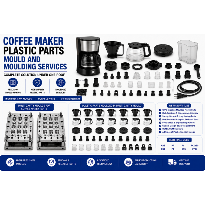 Coffee Maker Plastic Parts Mould and Moulding Services