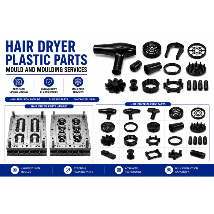 Hair Dryer Plastic Parts Mould and Moulding Services