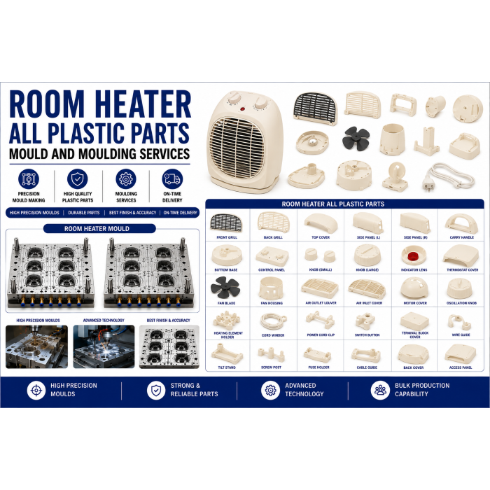 Room Heater Plastic Parts Mould and Moulding Services