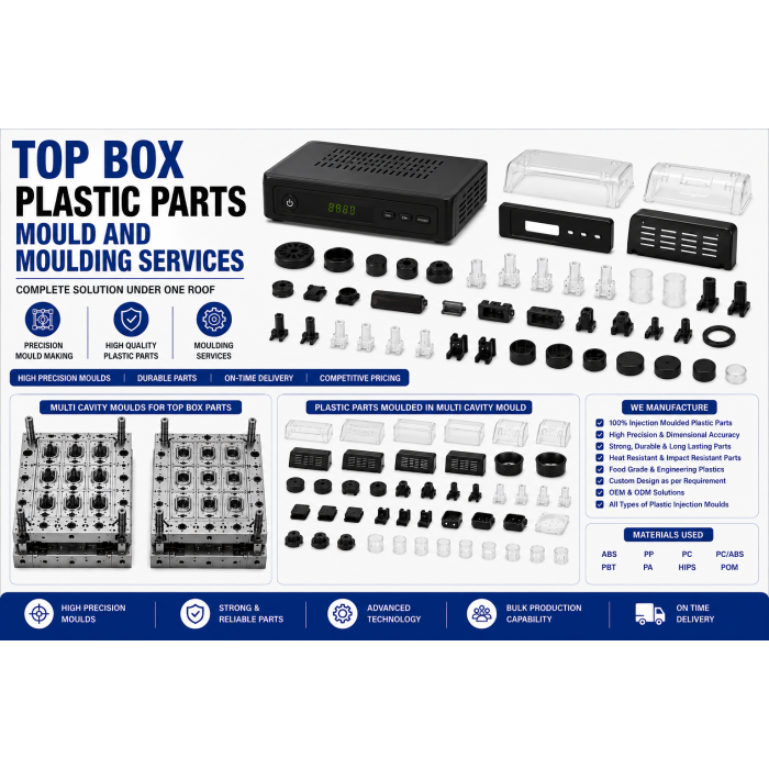 Set Top Box Plastic Parts Mould and Moulding Services