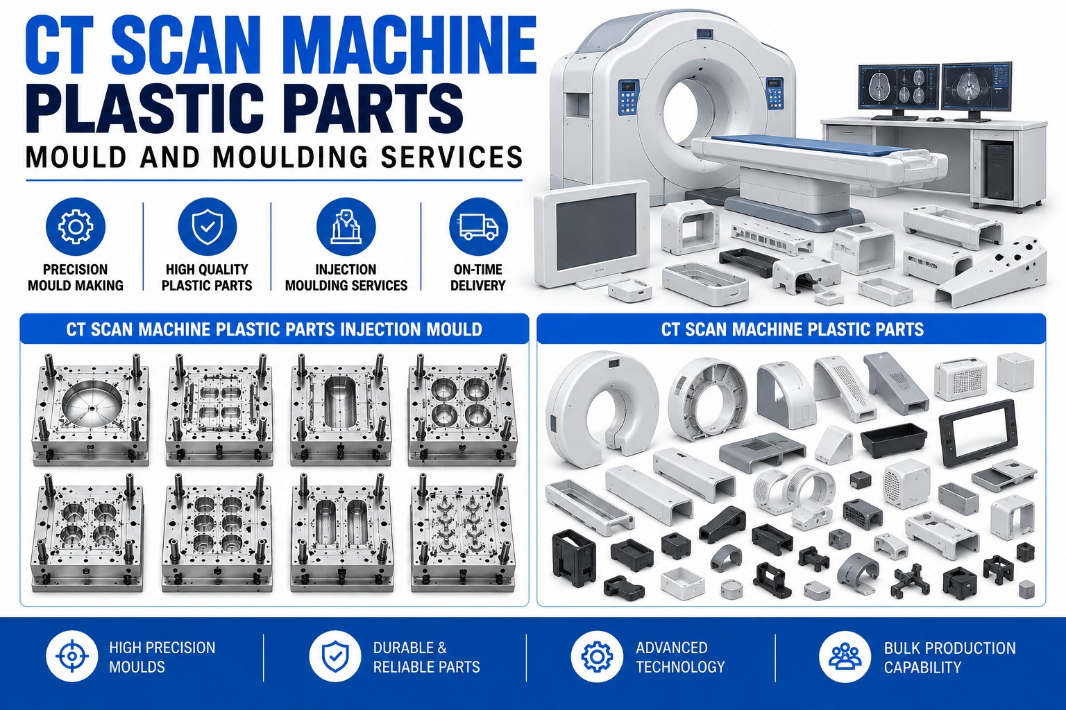 CT Scan Machine Plastic Parts Mould and Moulding Services
