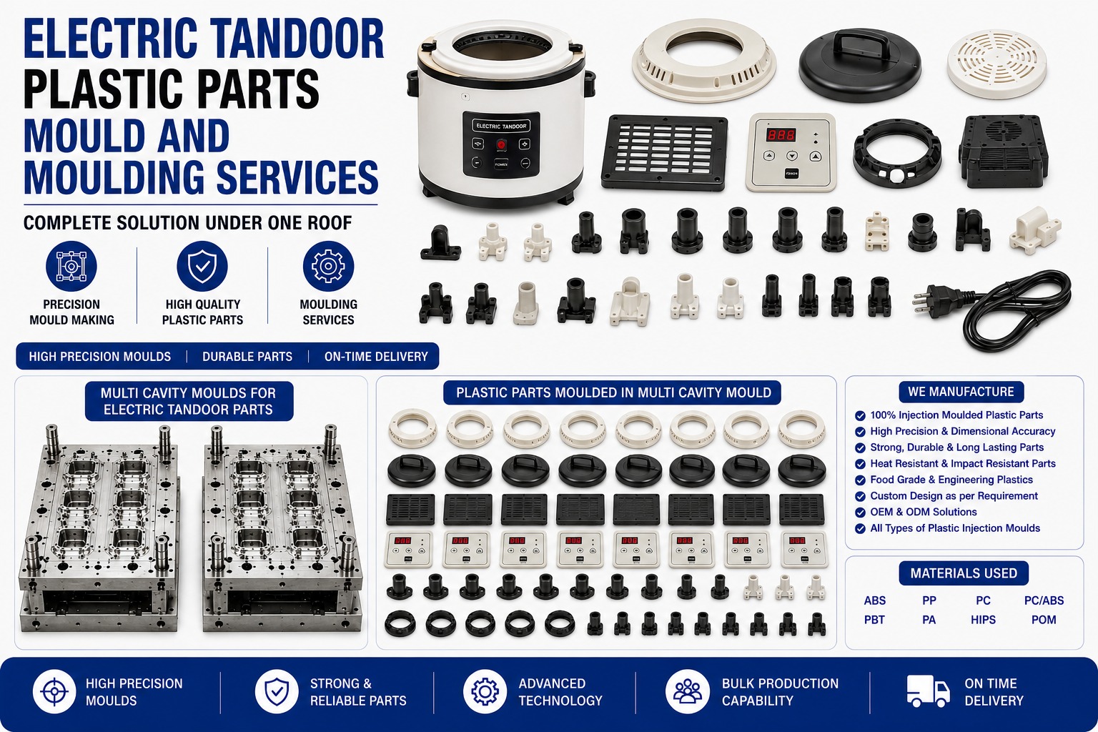 Electric Tandoor Plastic Parts Mould and Moulding Services