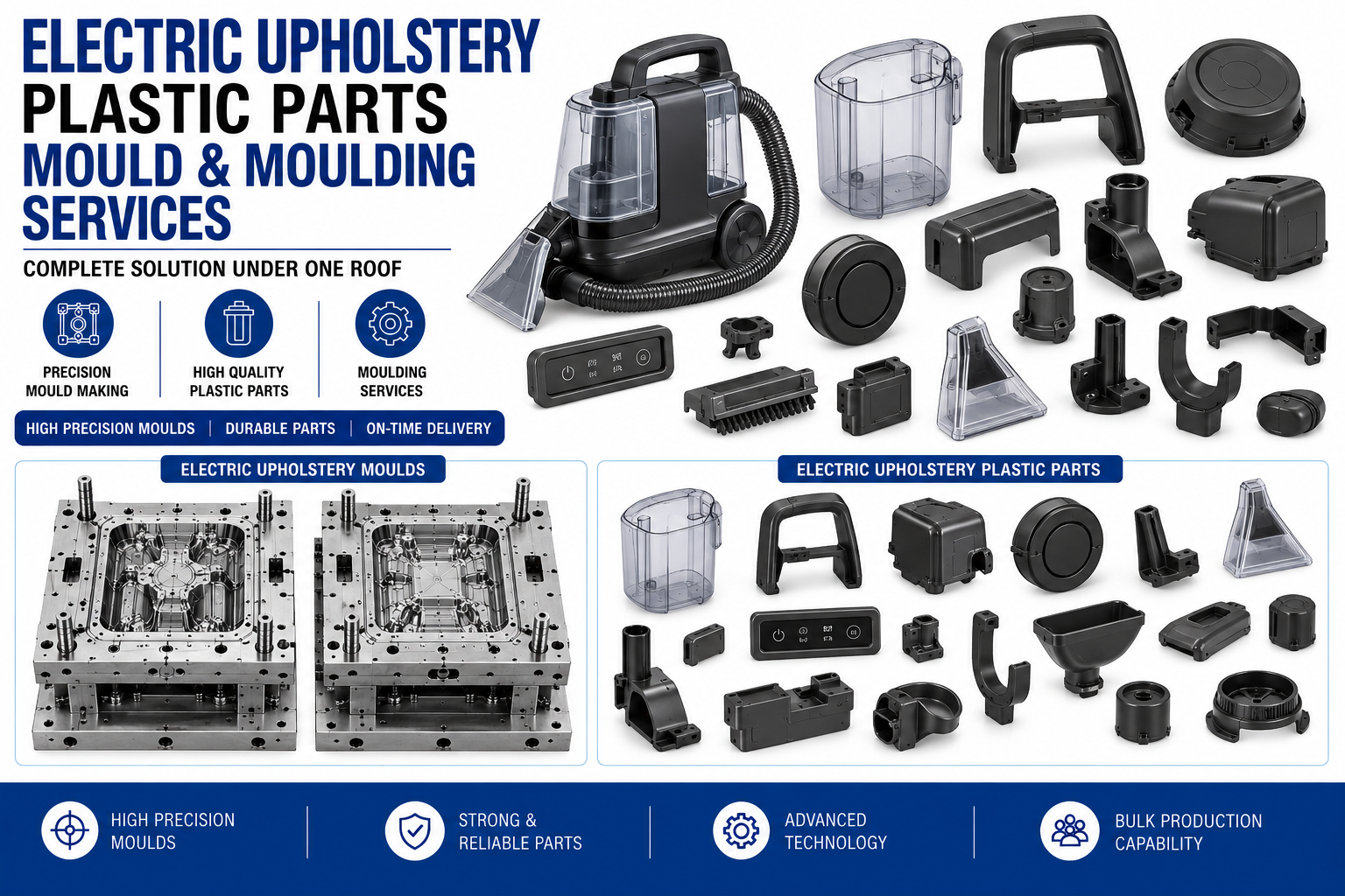 Electric Upholstery Plastic Parts Mould and Moulding Services