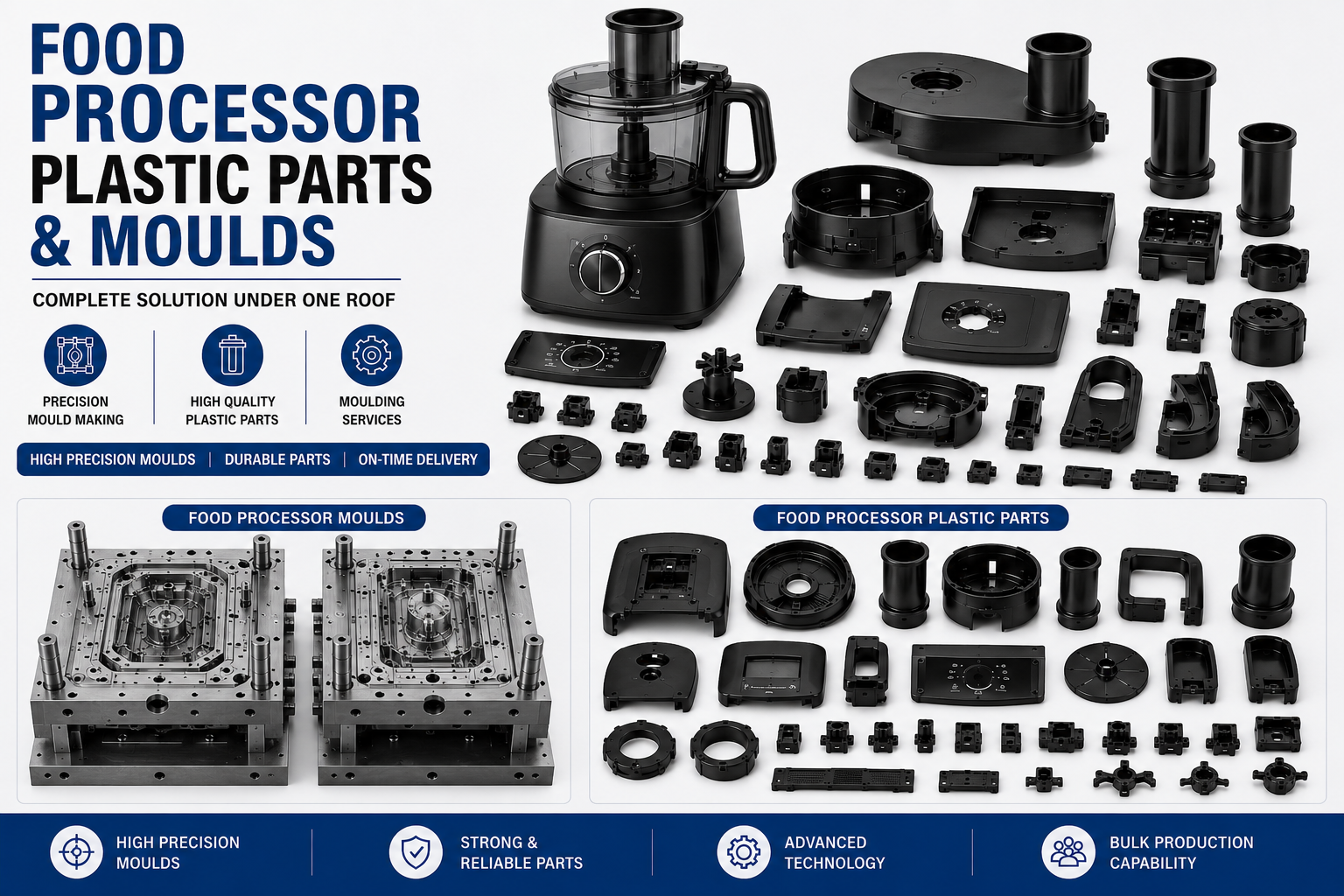 Food Processor Plastic Parts and Moulds