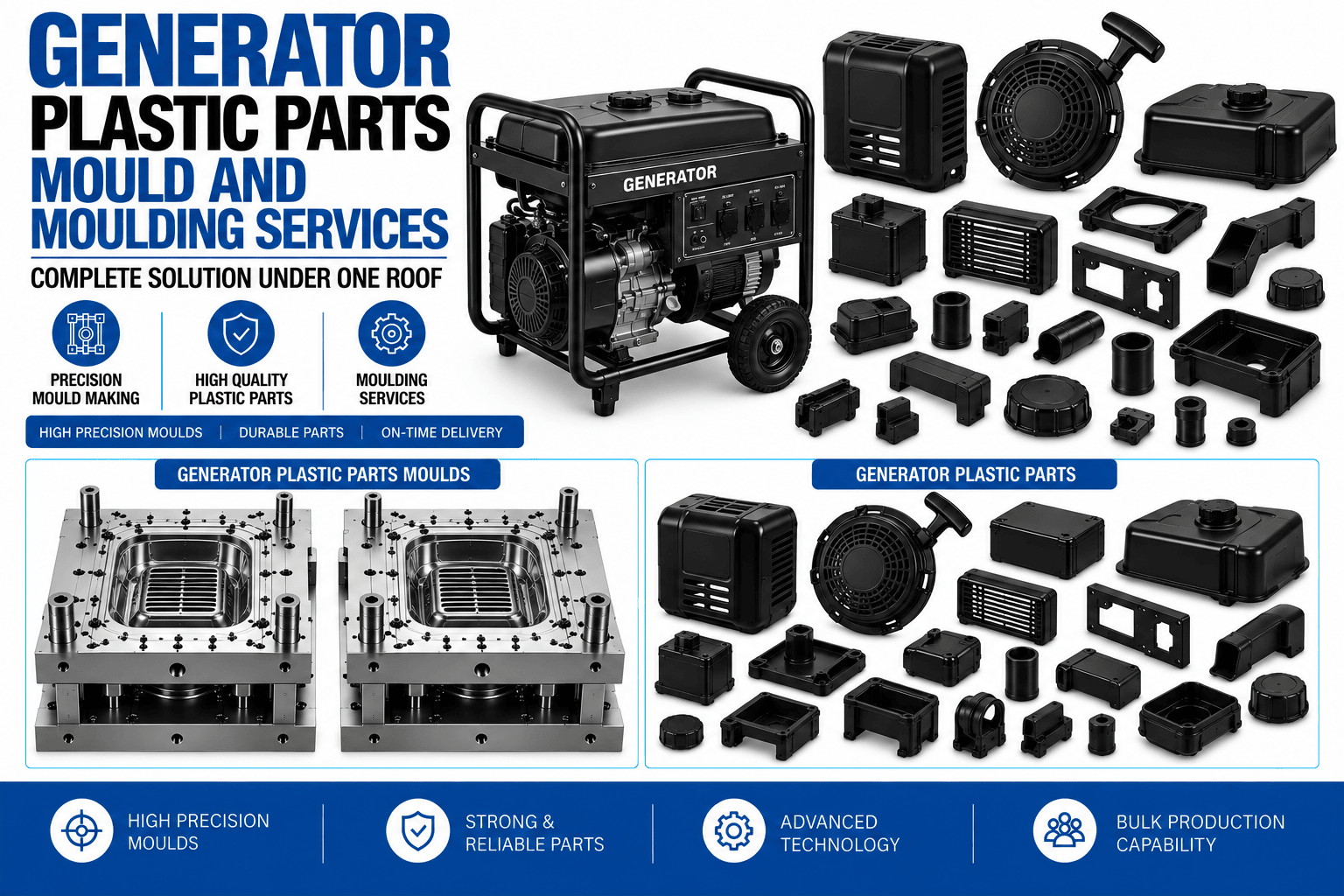 Generator Plastic Parts Mould and Moulding Services