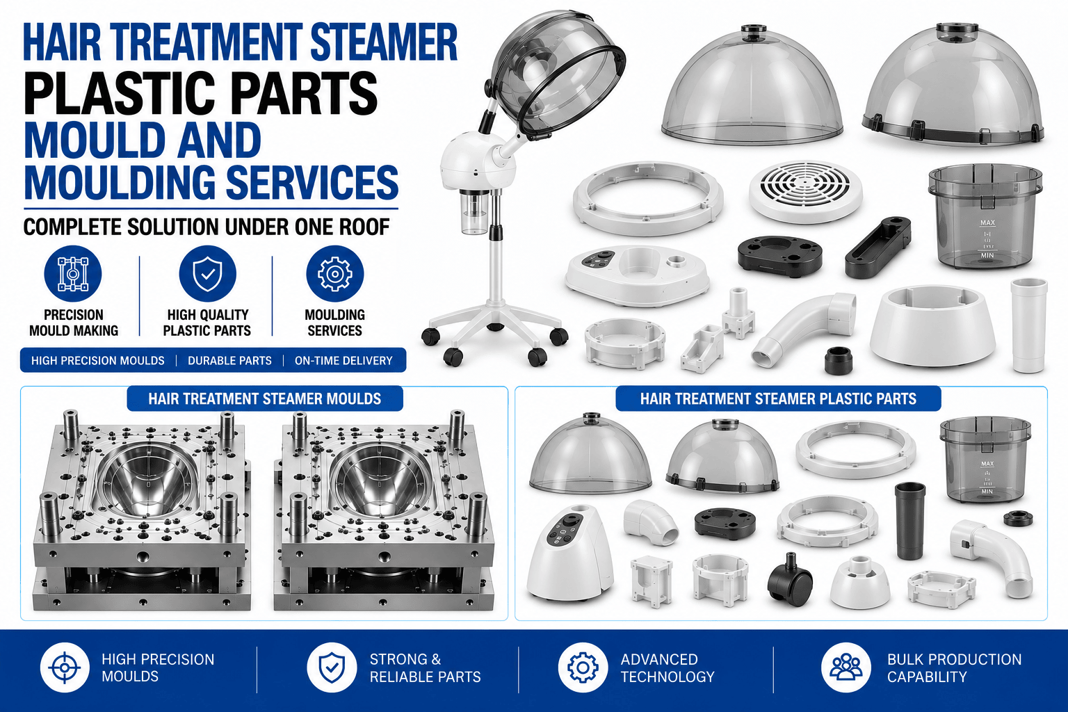 Hair Treatment Steamer Plastic Parts Mould and Moulding Services