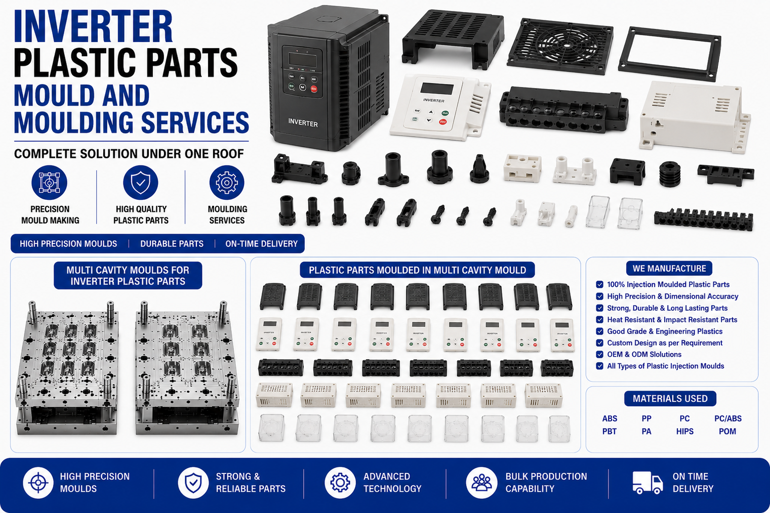 Inverter Plastic Parts Mould and Moulding Services