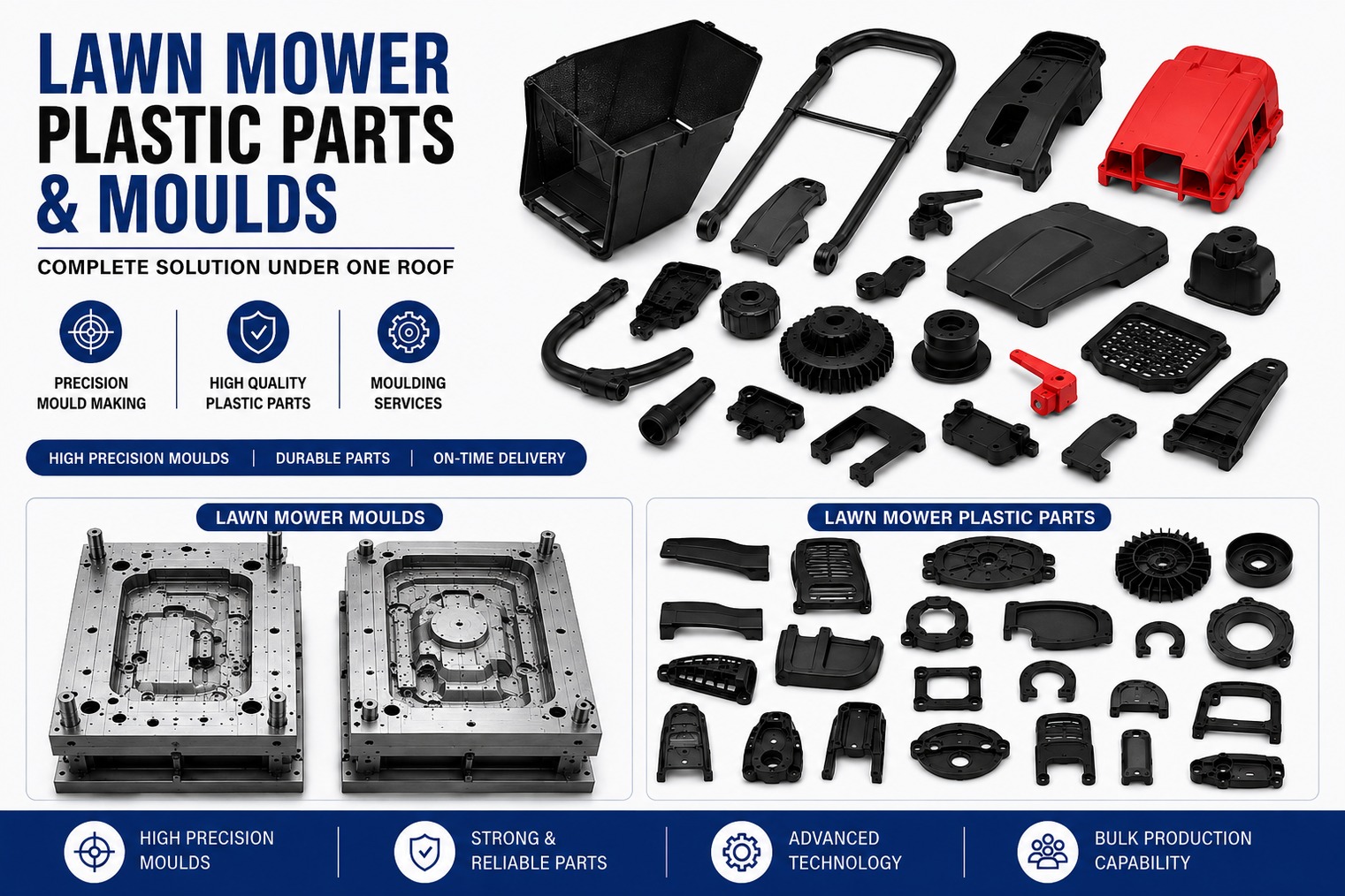 Lawn Mower Plastic Parts Mould and Moulding Services