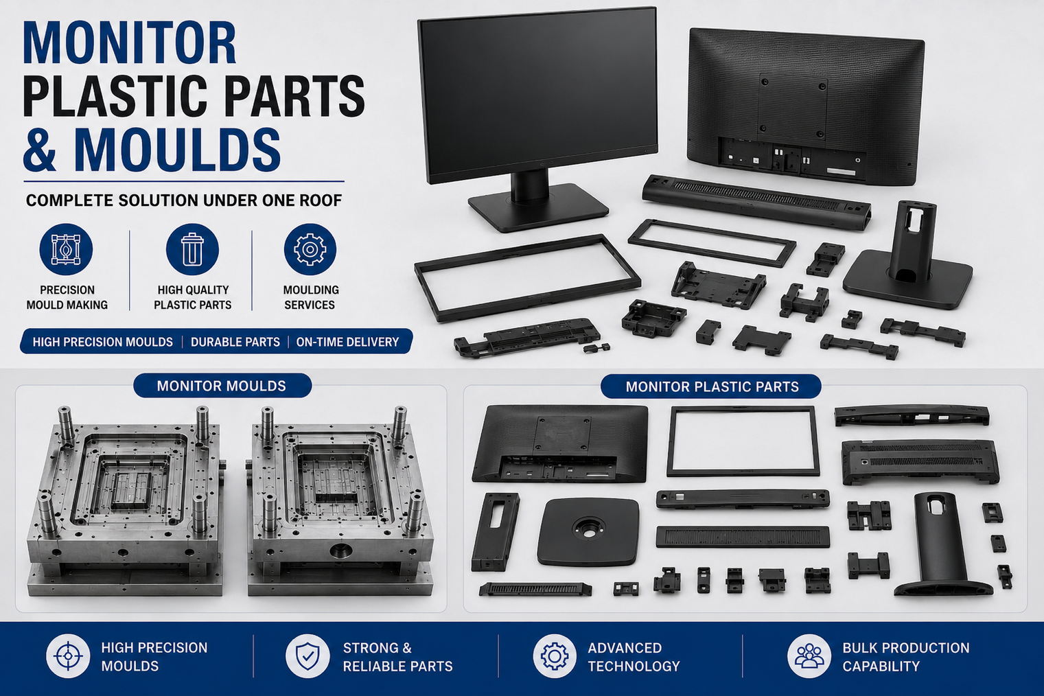 Monitor Plastic Parts and Moulds